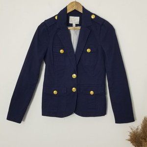 Dynamite | Navy Blue Blazer Gold Buttons Medium
